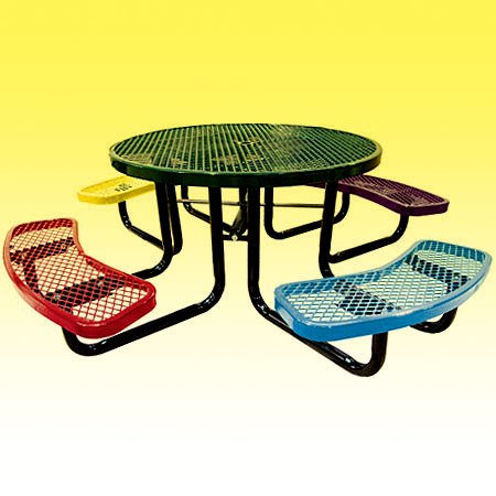 Children's Round Angle Iron Picnic Table